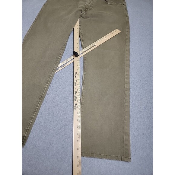 AG Adriano Goldschmied Pants Mens 34x32 (36x28) Graduate Brown Mid Rise Stretch - Picture 2 of 14